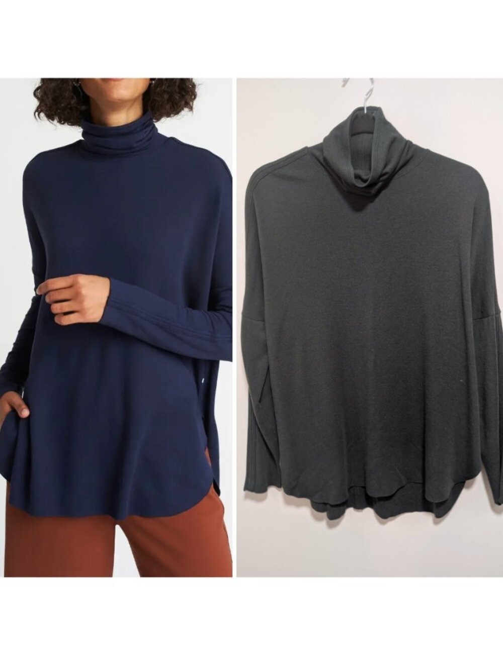 Kit and Ace | Burrow Turtleneck In Green